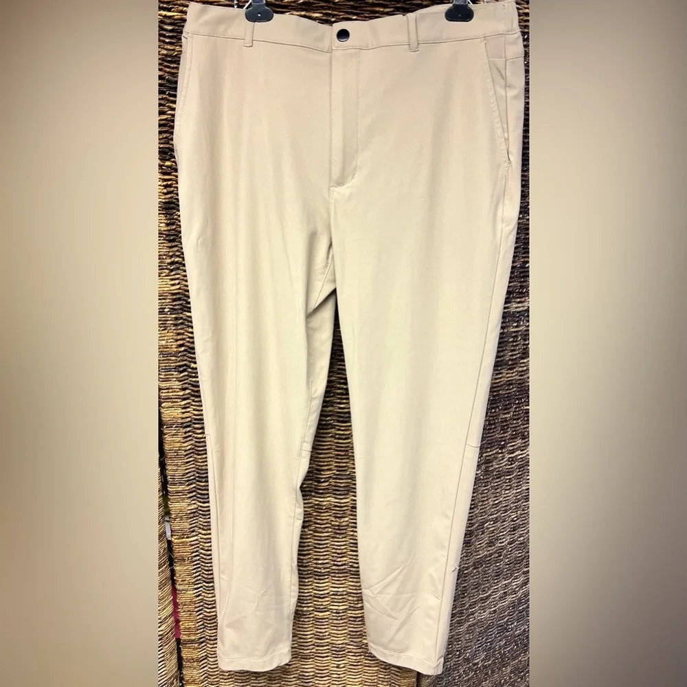 Cuts - Mens Jogger Khaki Colored Pants, Polyester, XXL